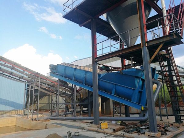 螺旋洗砂机客户现场